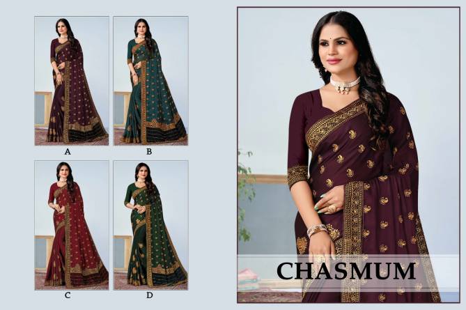 Chasmum By Ronisha Color Set Party Wear Sarees Catalog